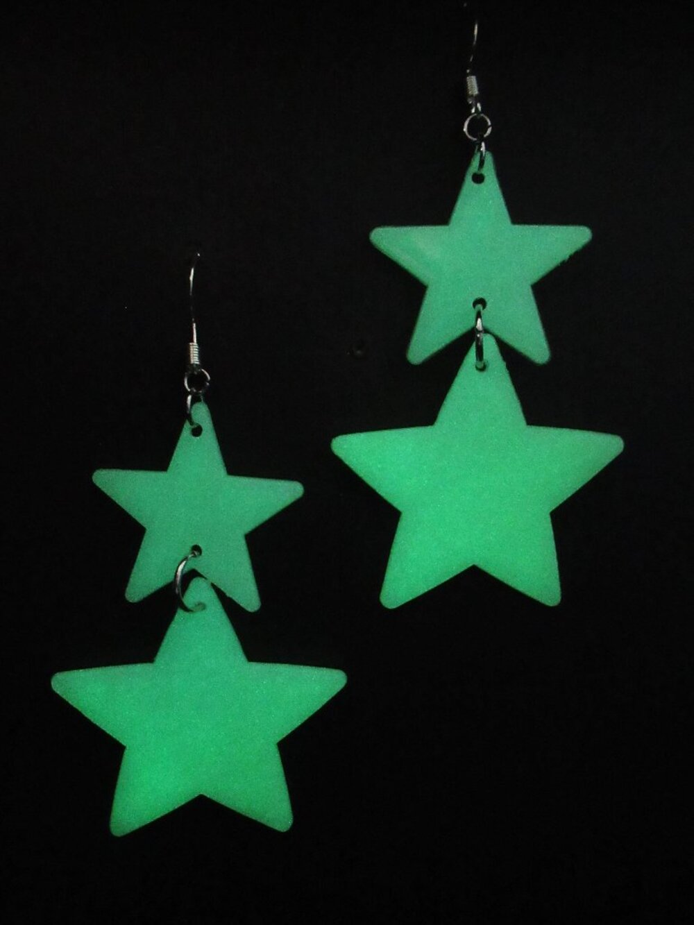 Glow in the Dark Star earrings